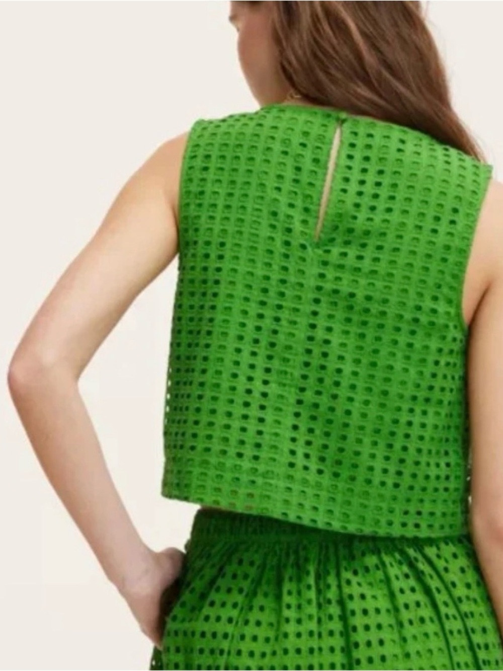 Kate Spade x Target Eyelet Shell Top - Picture 2 of 10